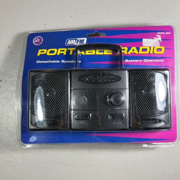 ELECTRO BRAND Vintage Portable Radio w/ Detachable Speakers (BRAND NEW IN PACKAG - Picture 1 of 4